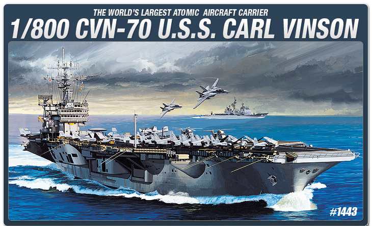 โมเดลเรือ Academy ขนาด 1/800 AC14209 CVN-70 CARLVISON