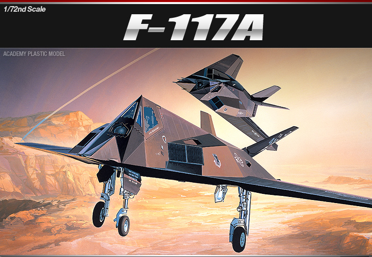 โมเดลเครื่องบินจำลอง Academy ขนาด 1/72 AC12475 F-117A STEALTH FIGHTER/BOMBER
