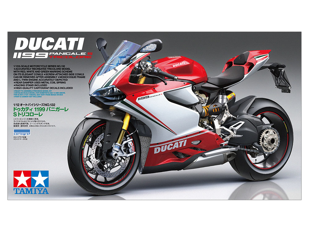 โมเดลมอเตอร์ไซด์ทามิย่า ขนาด 1/12 Tamiya TA14132 Ducati 1199 Panigale S Tricolore