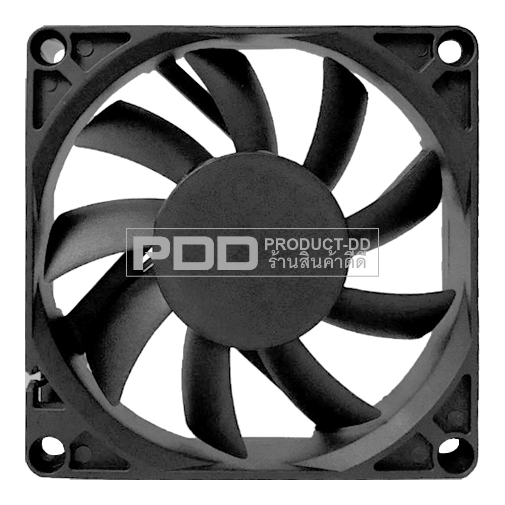 พัดลมระบายความร้อน DC 12V 7015SL บุช Sleeve Bearing ขนาด 2.7 นิ้ว 7x7x1.5 ซม.