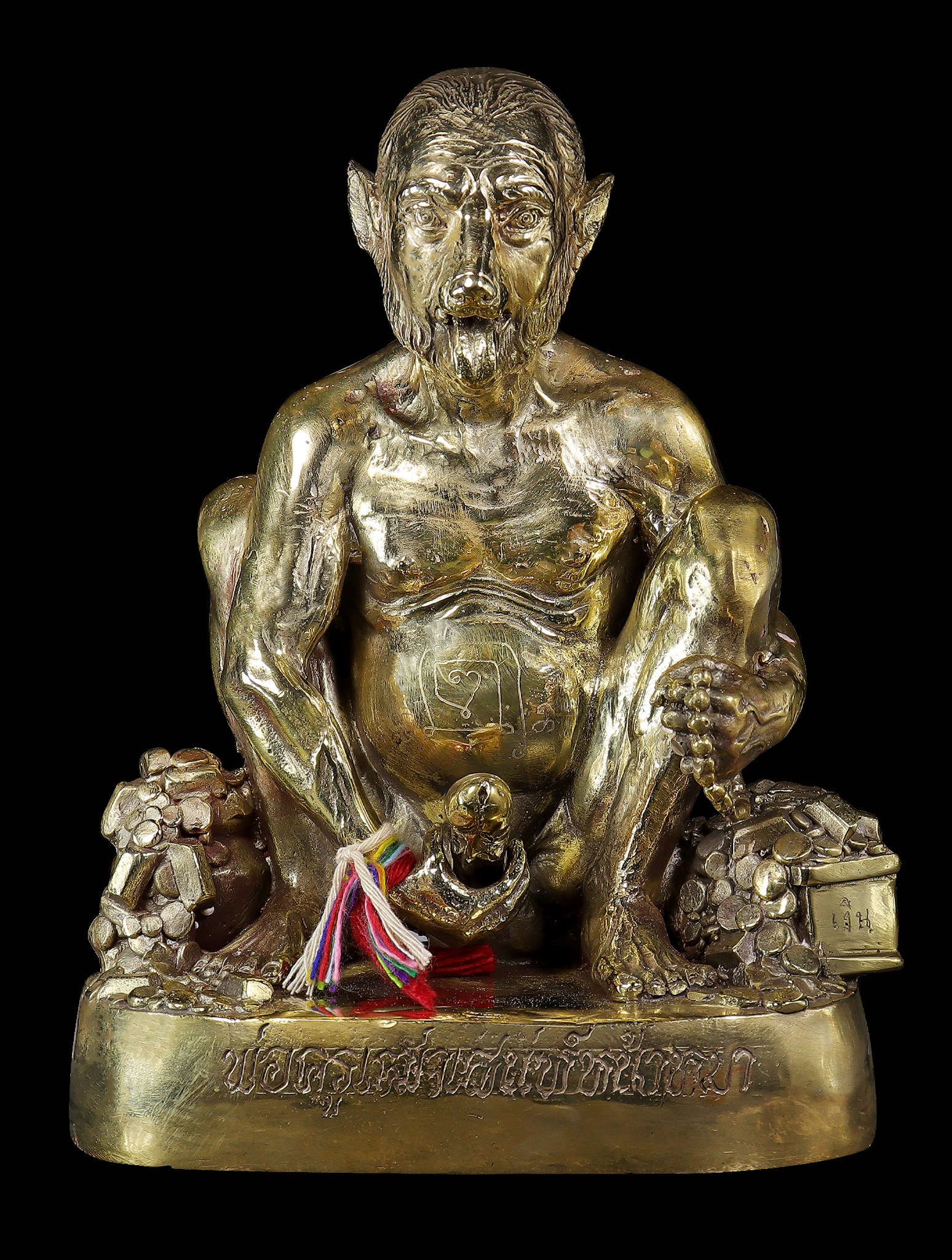 พ่อครูเสน่ห์หน้าหมา (ขนาดบูชา) Delightful Dog-Faced Guru. (altar-sized statue) SKU-03884