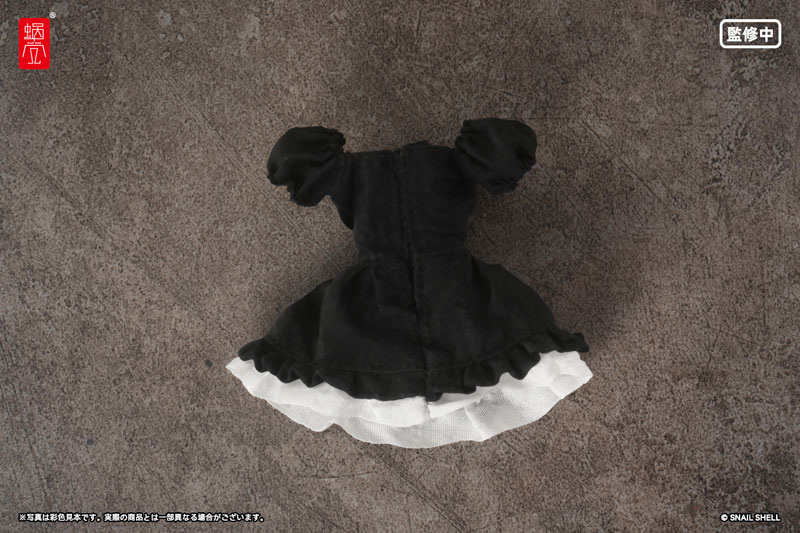 Puff Sleeves One-piece Dress (Black) (DOLL ACCESSORY)(Pre-order)