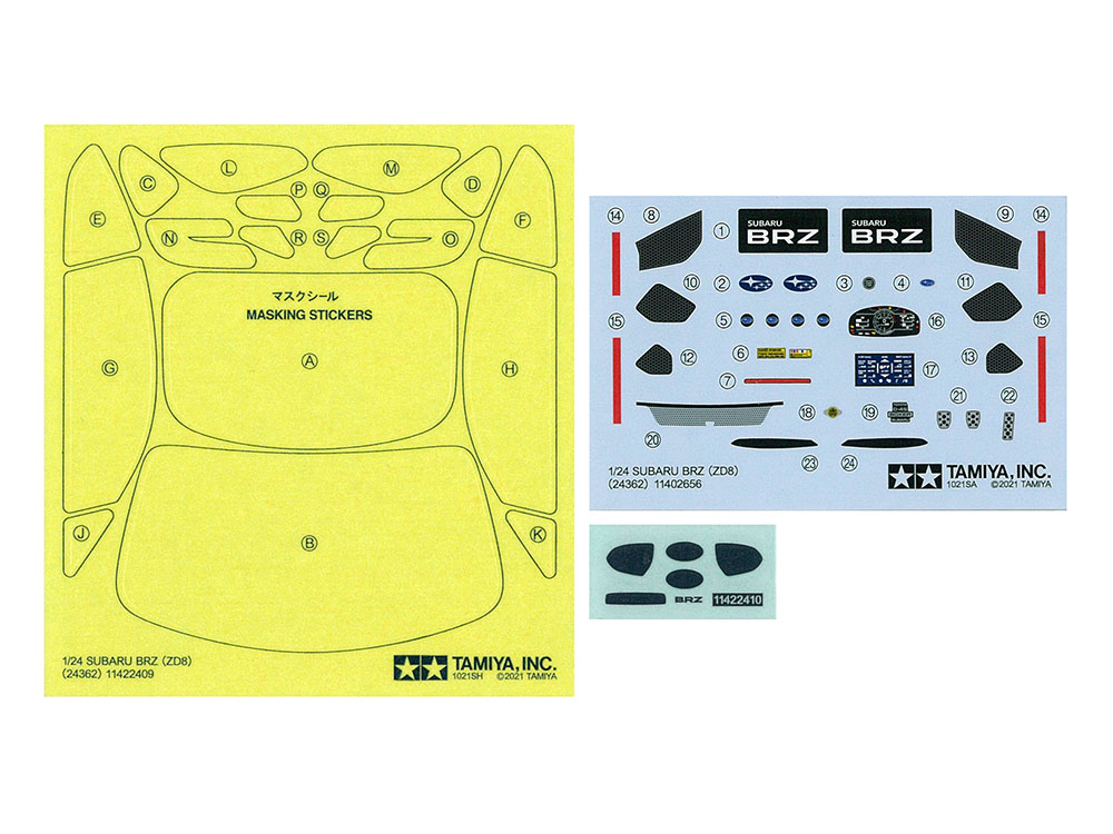 โมเดลรถยนตร์ TAMIYA 1/24 TA24362 SUBARU BRZ (ZD8)