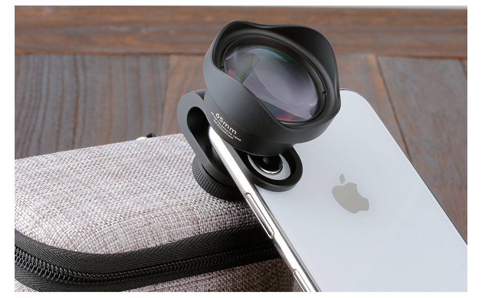 เลนส์ มือถือ ULANZI 65mm Telephoto Lens for iPhone, Smartphone HK 4D Super Wide-Angle Fishyeye Mobile Camera Lens
