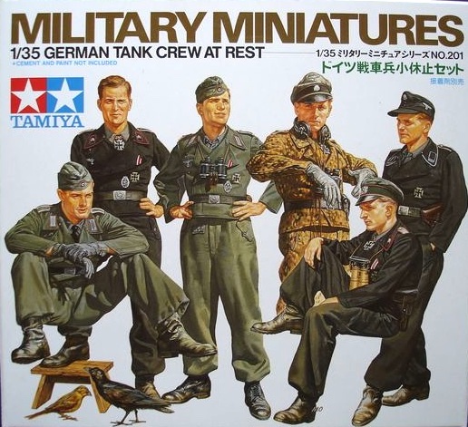 โมเดลฟิกเกอร์ทหาร Tamiya ขนาด 1/35 TA35201 German Tank Crew at Rest