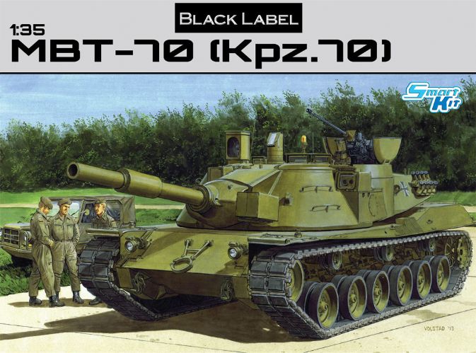 โมเดลรถถังจำลอง Dragon Models 1/35 DGM3550 MBT 70 (KPz 70)