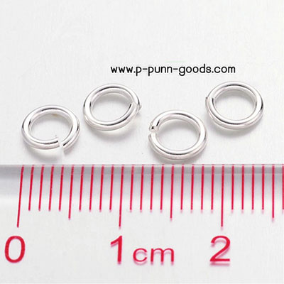 ห่วงกลม 6 มม. (90 ชิ้น/ 10g) - งานโลหะชุบสี
