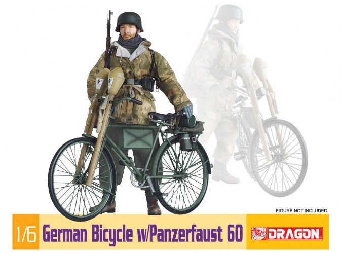 โมเดลรถถังจำลอง Dragon Models 1/6 DRA75031 WW2 German Bicycle & Panzerfaust 60 1/6