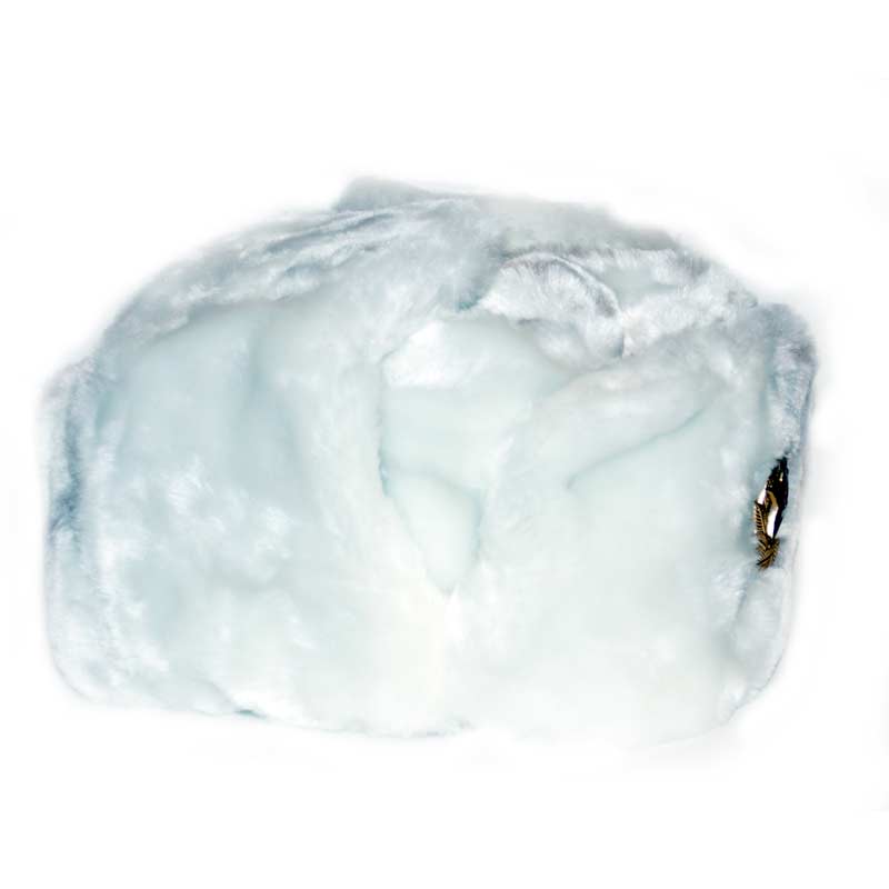 หมวกรัสเซีย (shapka ushanka Soviet and Russian winter hat) : White Russian Earflaps Hat
