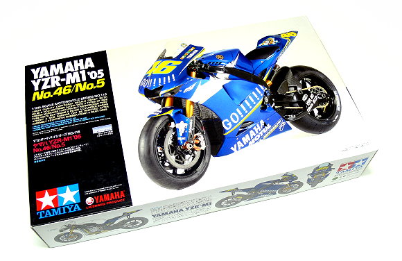 โมเดลมอเตอร์ไซด์ทามิย่า ขนาด 1/12 Tamiya TA14116 Yamaha YZR-M1 '05 No.46/No.5