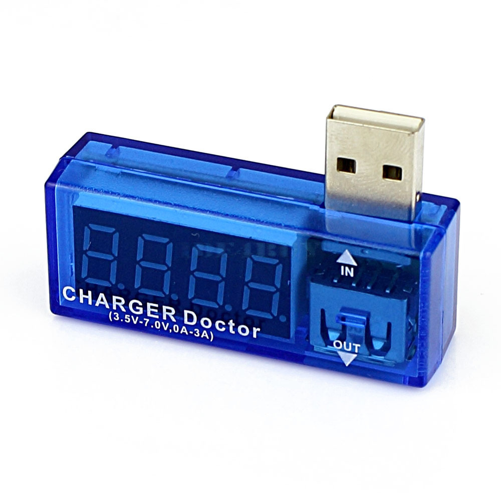 เครื่องวัดไฟฟ้า USB Charger Doctor Voltage Current Meter Mobile Battery Tester Power BG