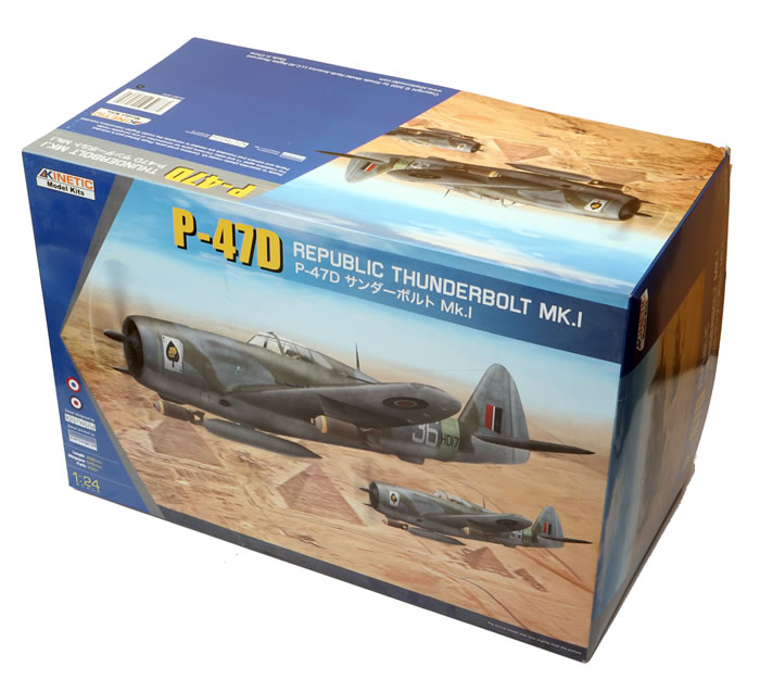 โมเดลเครื่องบินรบ Kinetic Model 1/24 KI-K3212 P-47D Thunderbolt Mk.1