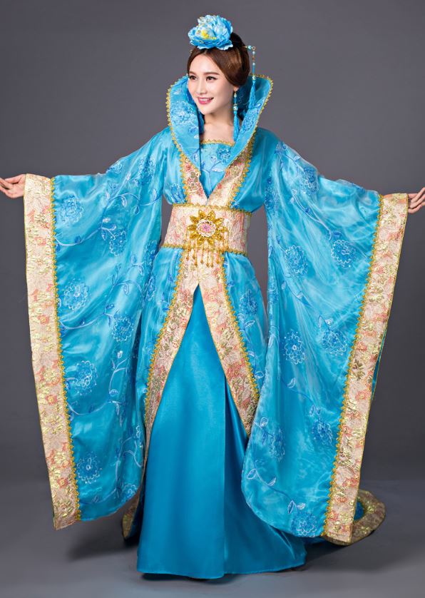 ชุดฉลองพระองค์จักรพรรดินีและฉลององค์หญิงพิธีสมรสจีนโบราณ 古代皇后服装拖尾嫁衣公主 The Ancient China Empress Costume & Princess Wedding Costume