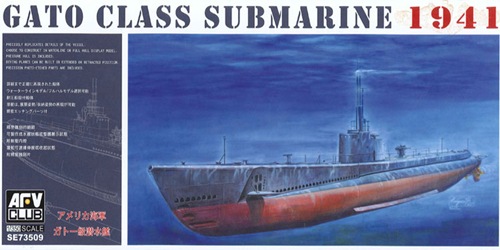 โมเดลเรือดำน้ำ AFV Club ขนาด 1/350 SE73509 Gato Class Submarine 1941