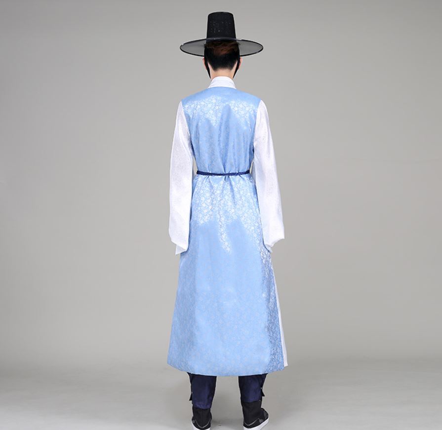 ชุดเกาหลี ชุดเจ้าหน้าที่ราชสำนักเกาหลีฮันบกชาย 한국 한복 남자 전통 의상 공식 의상 Korean Hanbok Men's Traditional Court Official Costume