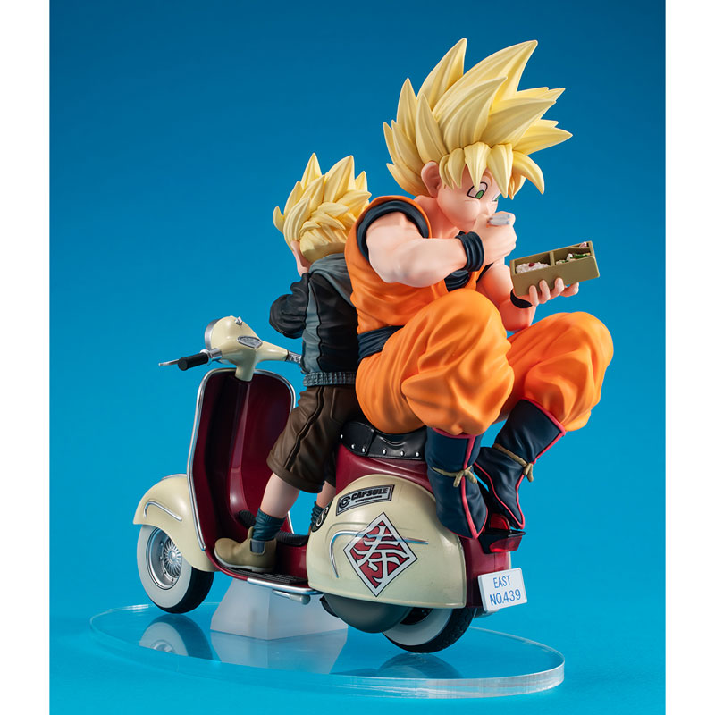 Desktop Real McCoy EX Dragon Ball Z Super Saiyan Son Goku & Super Saiyan Son Gohan & Bike(Pre-order)