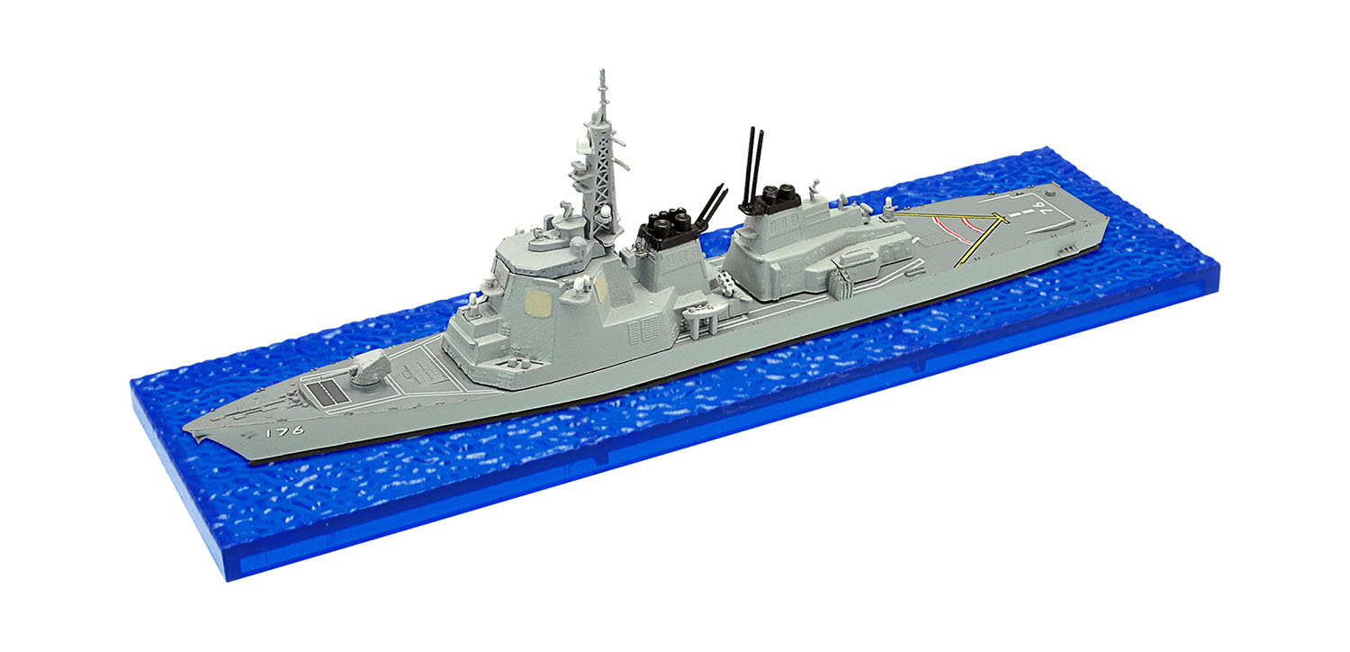 โมเดลเรือรบจำลองขนาด 1:1250 F-toys Japan Marine Self-Defense Force (JMSDF) Sasebo Naval Base #1B DDG176 CHOUKAI