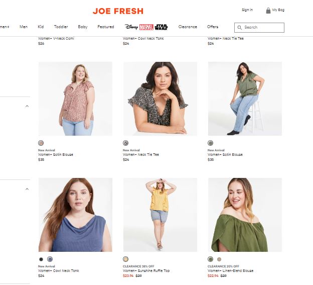 FF04277 เสื้อผ้ามือสอง ชีฟอง สีขาวลายผีเสื้อ แบรนด์ joe fresh อก free-42 นิ้ว