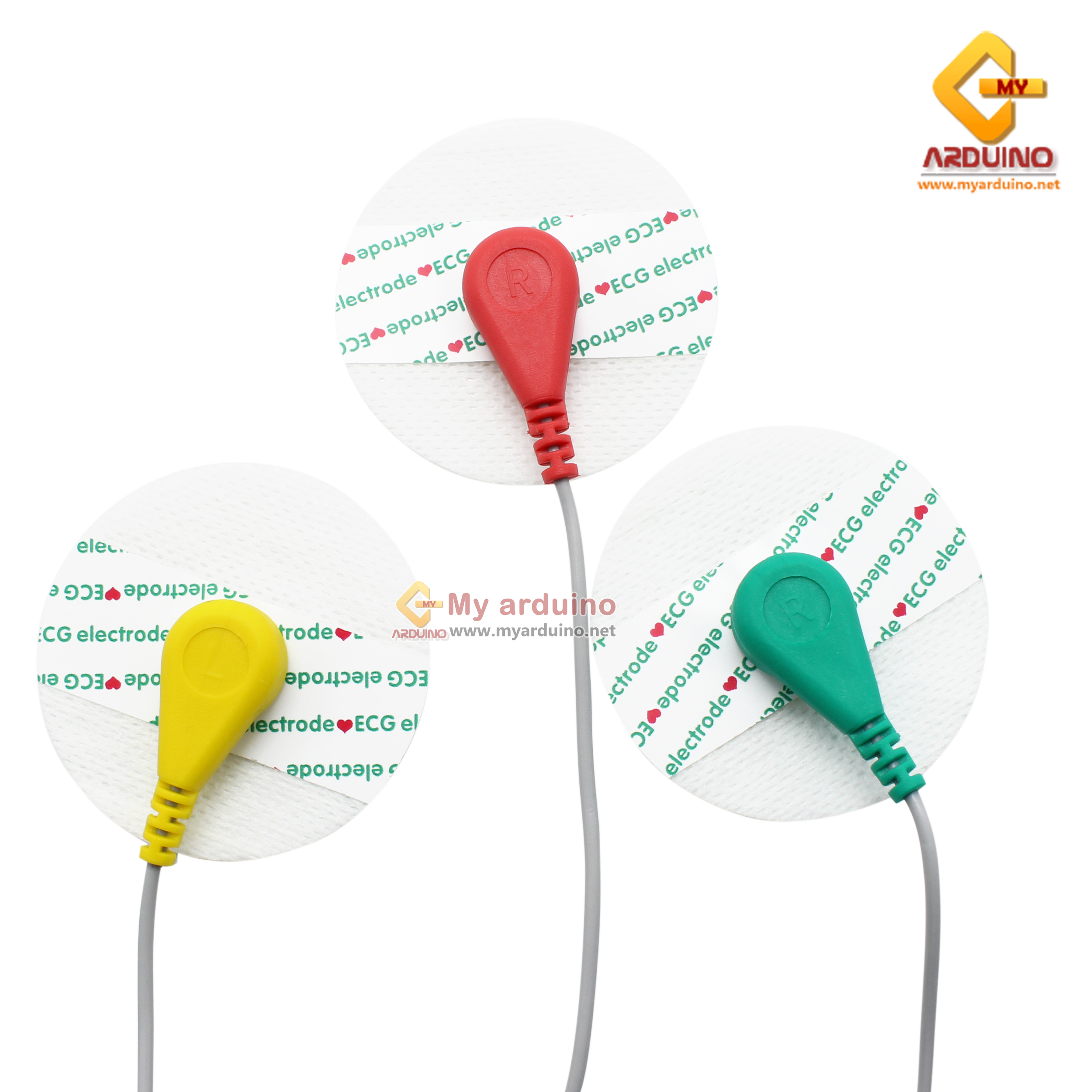 ECG EMG แผ่นอิเล็กโทรด Biomedical Sensor Pad Electrode paste sheet แผ่น ...