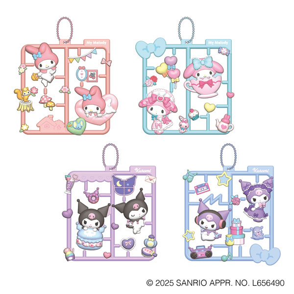 Plat Collection Sanrio Characters My Melody / Kuromi MIX 4Pack BOX(Pre-order)