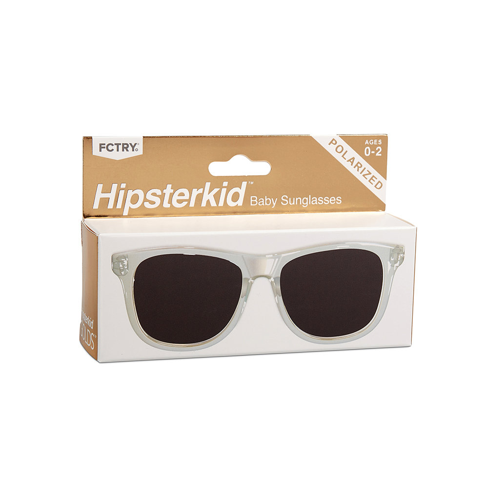 Hipsterkid Clear Sunglasses Age 0-2 แว่นกันแดดเด็กสีกรอบใส
