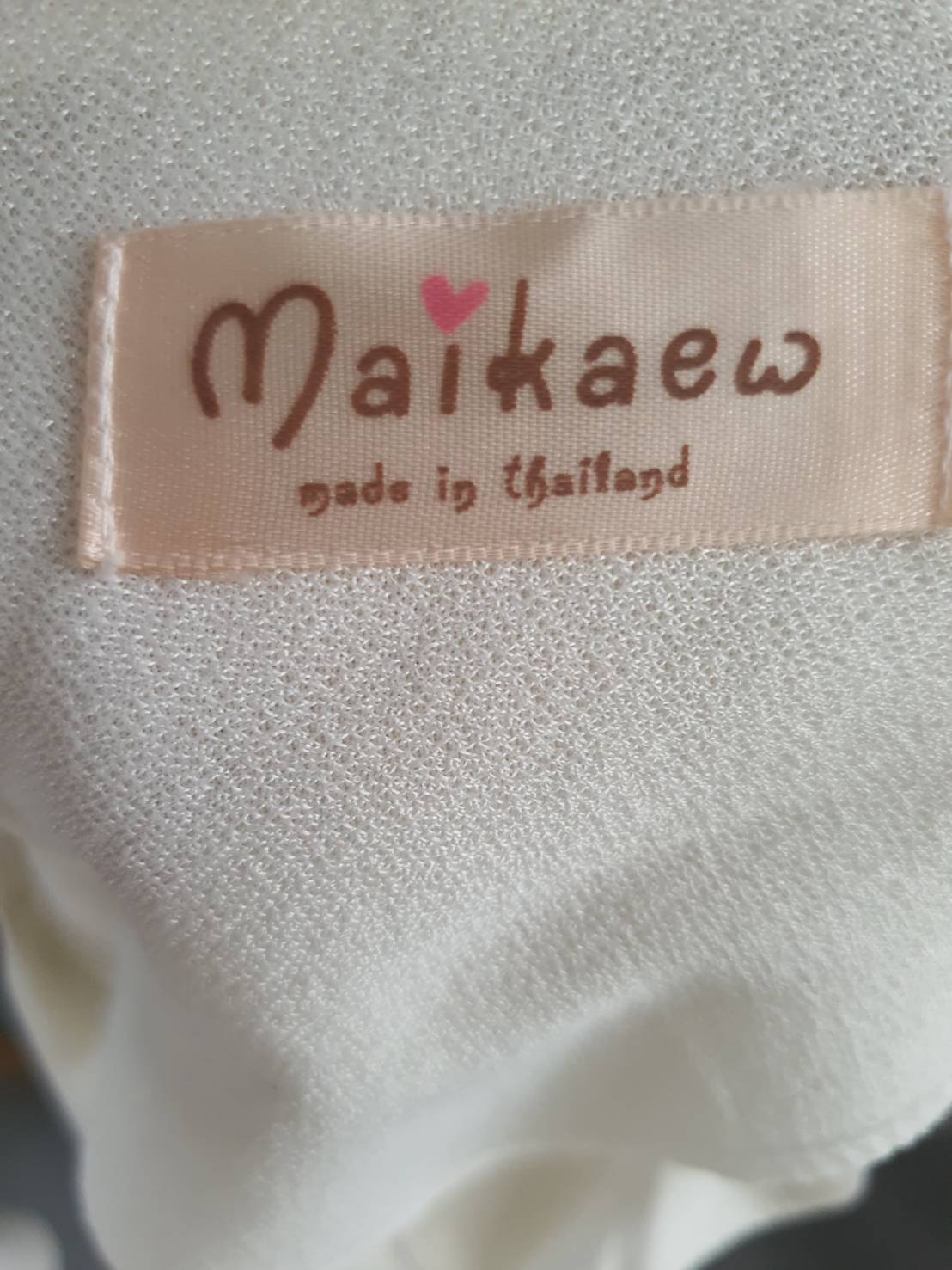 FF05479 เสื้อแฟชั่น สีขาวลายนกฮูกปัก