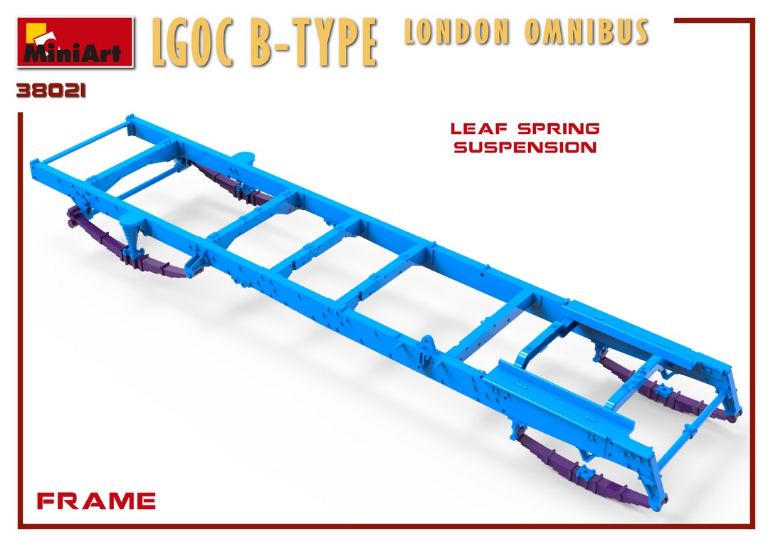 โมเดลฟิกเกอร์รถ MiniArt ขนาด 1/35 MI38021 LGOC B-type London Omnibus