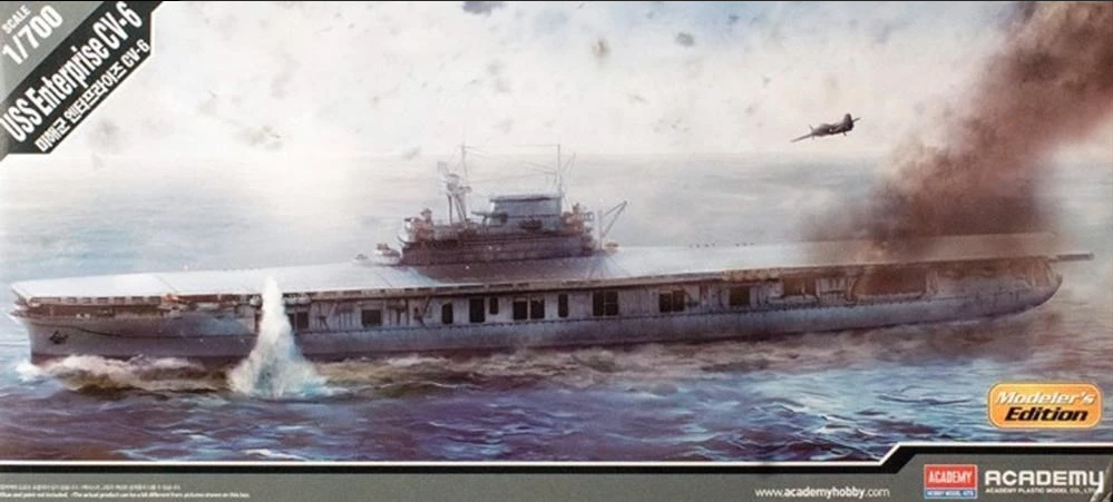 โมเดลเรือ Academy ขนาด 1/700 AC14224 USS Enterprise CV-6 Aircraft Carrier