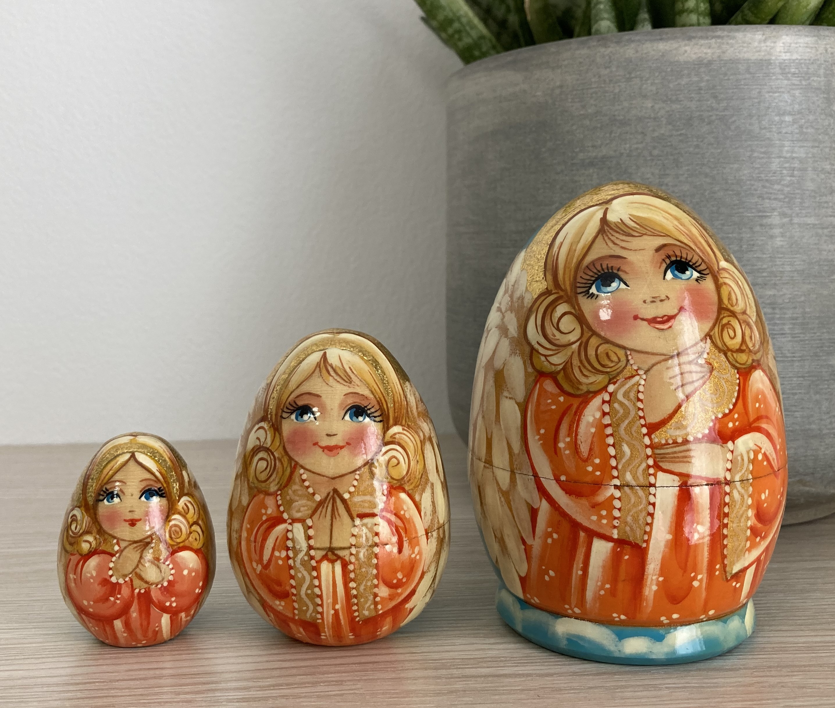 ตุ๊กตาแม่ลูกดกรัสเซีย (Matryoshka) - From Russia With Love "Angel Nesting dolls"