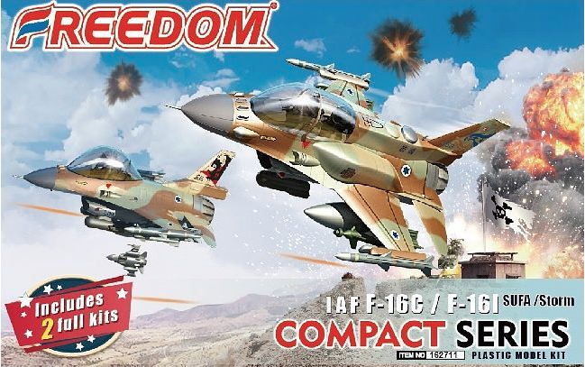 (Preorder) Freedom Model Kit Eggs Plane FDM162711 IAF F-16I SUFA /Storm &F-16C (Compact Series) โมเดลเครื่องบินไข่