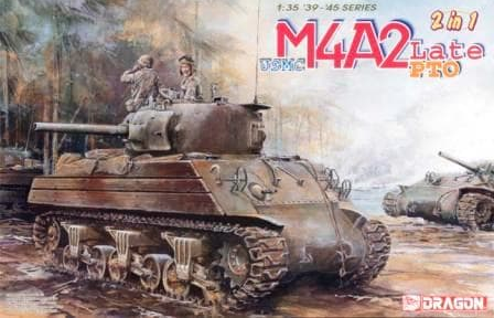 โมเดลรถถัง Dragon Models 1/35 DGM6462 U.S.Marines M4A2(W) PTO