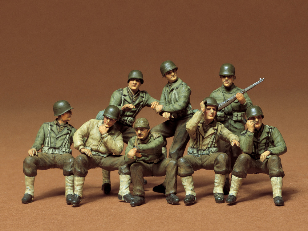 โมเดลฟิกเกอร์ทหาร Tamiya ขนาด 1/35 TA35080 U.S. Combat Group Set Kit