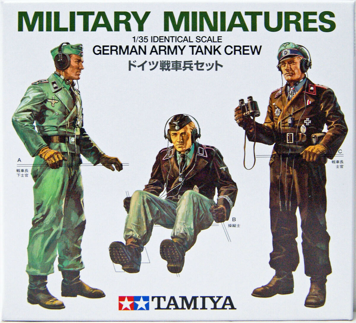 โมเดลฟิกเกอร์ทหาร Tamiya ขนาด 1/35 TA35001 German Army Tank Crew