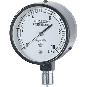 Microbarometer Analog : AT3/8x75x25kPa : Migishita Seiki