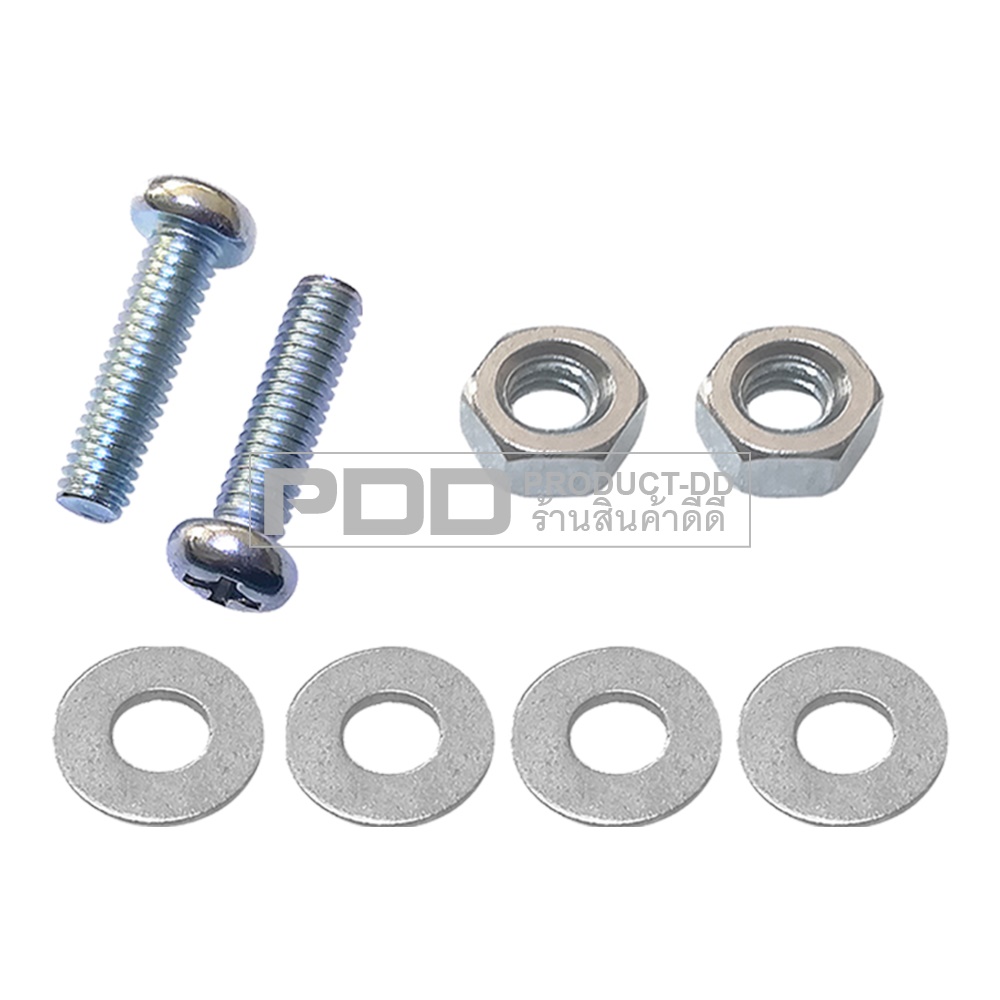 ตะแกรงพัดลมเหล็กชุบ พร้อมน็อตสกรู 4x15 มม. (JP M4x15) พัดลมหัวตัดและกลม 6 นิ้ว 15x17, 17 ซม.