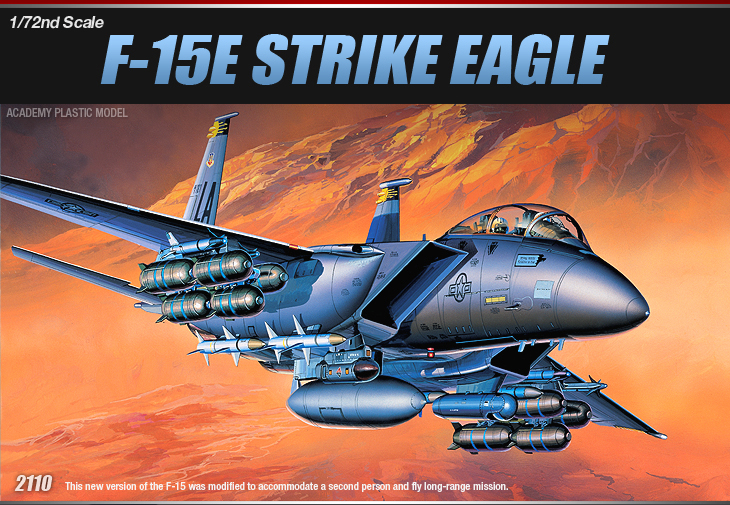 โมเดลเครื่องบินจำลอง Academy ขนาด 1/72 AC12478 F-15E STRIKE EAGLE