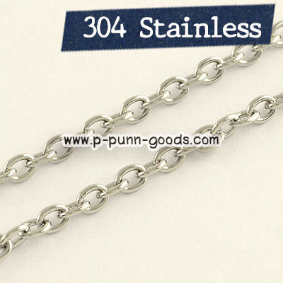 โซ่สแตนเลส โซ่ Cable Chain 3x4มม (304 Stainless Steel)