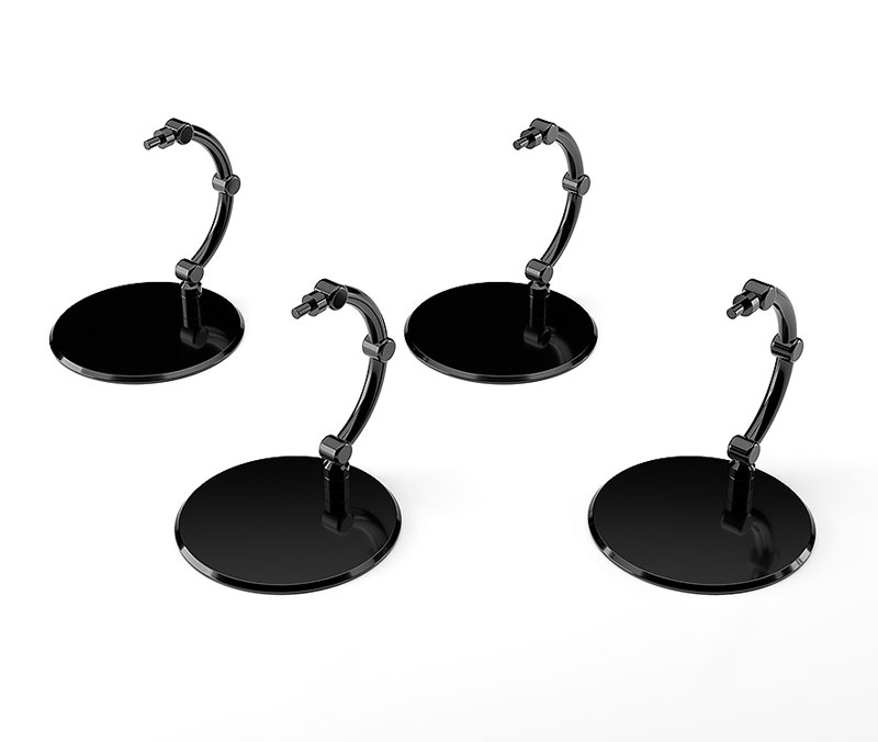 The Simple Stand mini x 4 BLACK (for Small Figures & Chibi Figures)(Pre-order)