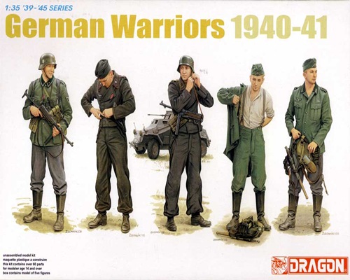 โมเดลฟิกเกอร์ Dragon Models 1/35 DGM6574 German Warriors 1940-41