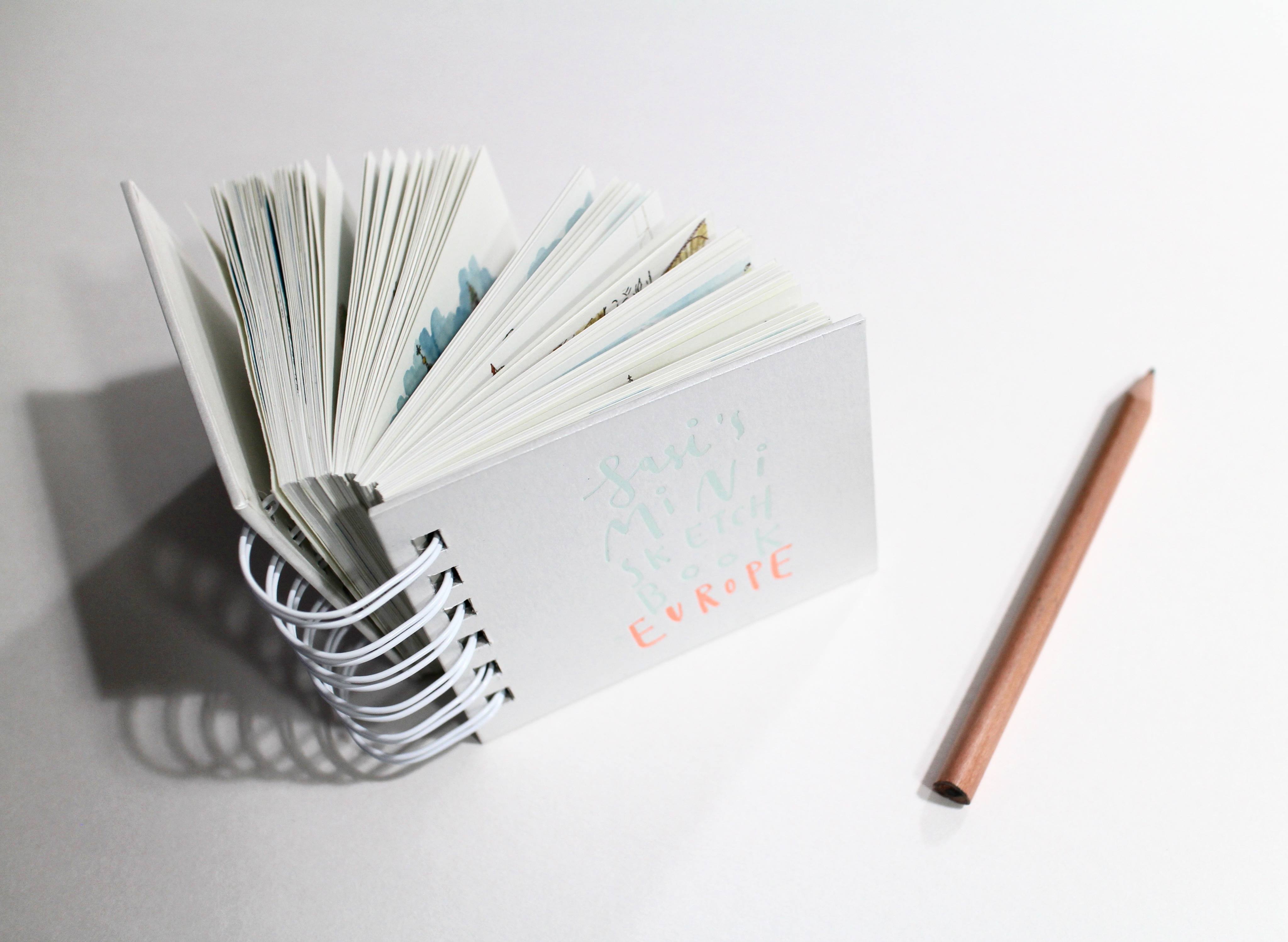 Sasi's mini sketch book EUROPE (เล่มสันห่วง หรือ แผ่นในกล่อง)