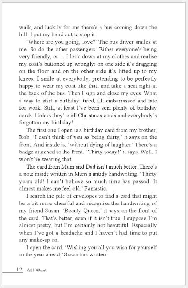 หนังสืออ่านนอกเวลาภาษาอังกฤษเรื่อง: All I Want+MP3 (ระดับ 5) All I Want+MP3 (Level 5)