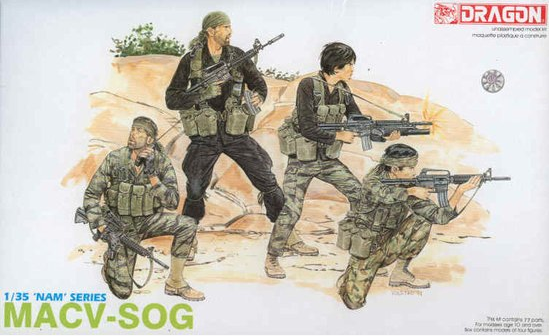 โมเดลฟิกเกอร์ Dragon Models 1/35 DRA3306 "NAM" Series Macv-Sog Vietnam Figures