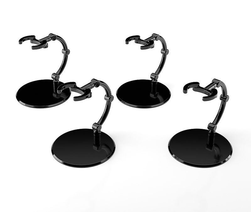 The Simple Stand mini x 4 BLACK (for Small Figures & Chibi Figures)(Pre-order)
