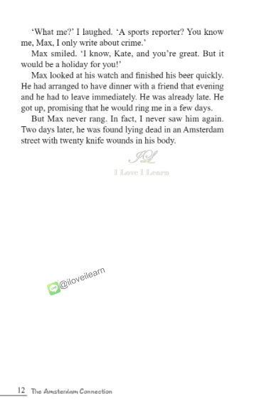 หนังสืออ่านนอกเวลาภาษาอังกฤษเรื่อง The Amsterdam Connection (ระดับ 4) The Amsterdam Connection (Level 4)