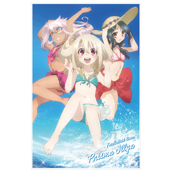 Fate/kaleid liner Prisma Illya 2wei Herz! Swimsuit Illya & Miyu & Chloe Acrylic Art Stand(Pre-order)