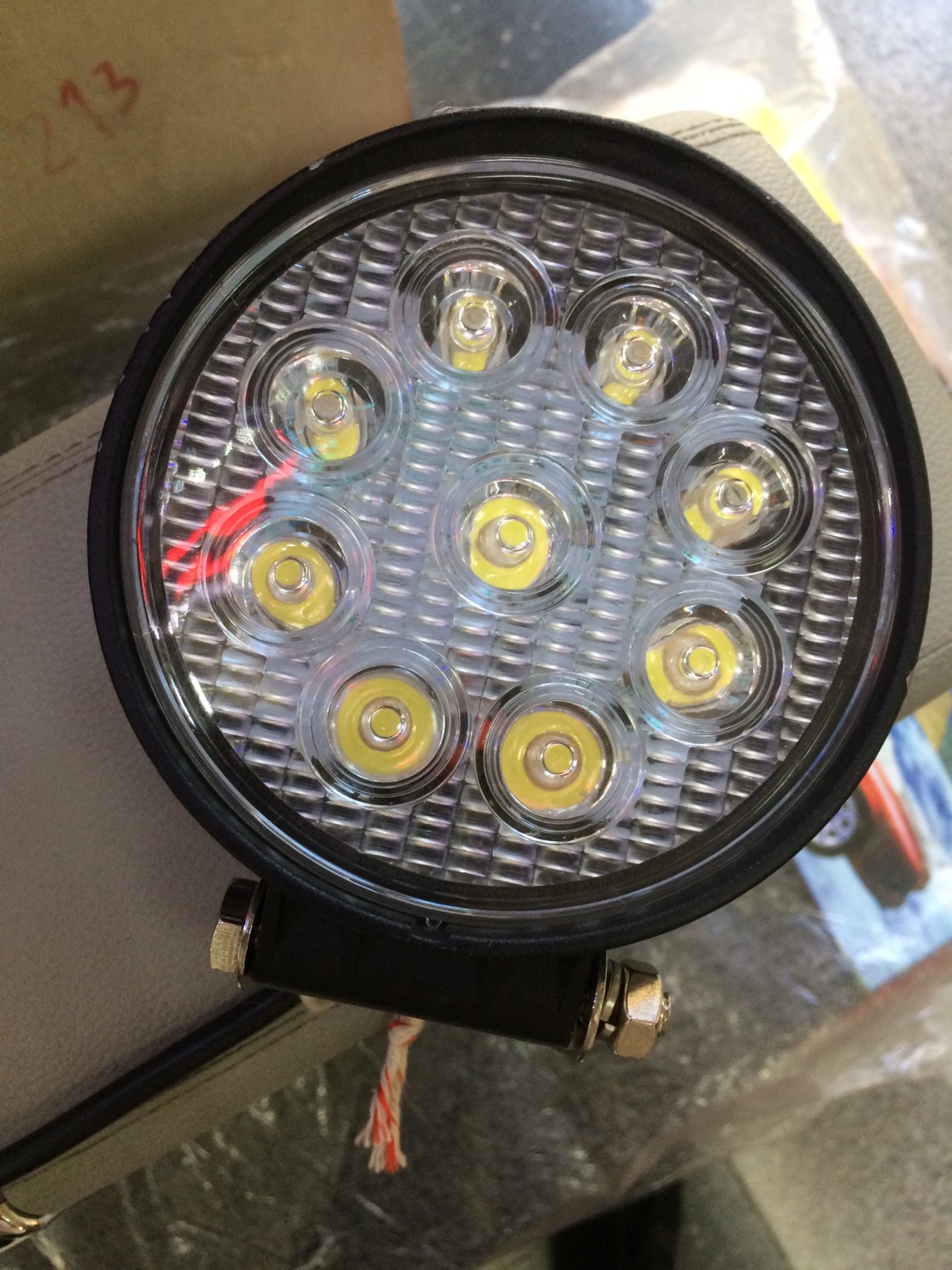 ไฟสปอร์ทไลท์ LED กลมใหญ่ ขนาด 4 นิ้ว 9V-48V 27W
