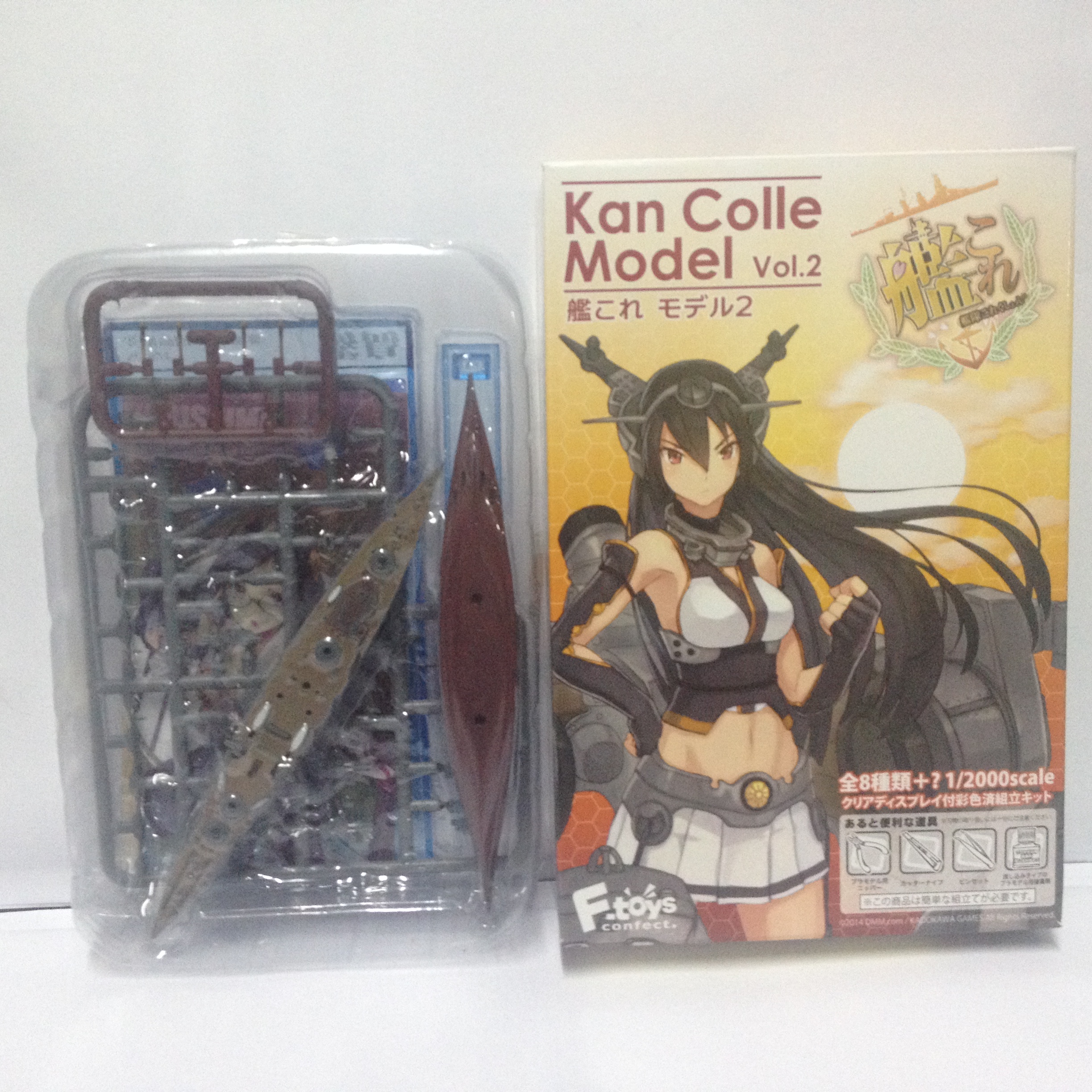 โมเดลเรือรบจำลองขนาด 1:2000 เอฟทอย ชุดคานโคเระ คอลเลคชั่น ชุดที่ 2 (1/2000 F-toys Kan Colle Collection Vol.2 - 5 IJN Battleship KIRISHIMA)