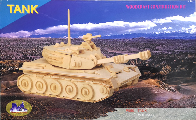 Dinokids3D ตัวต่อไม้ 3 มิติ รถถัง Tank จิ๊กซอว์ไม้ โมเดลไม้ 3 มิติ