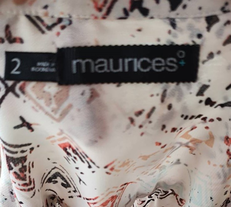 FF02827 เสื้อแฟชั่น ชีฟอง มือสอง แบรนด์ MAURICES อก free- 50 นิ้ว