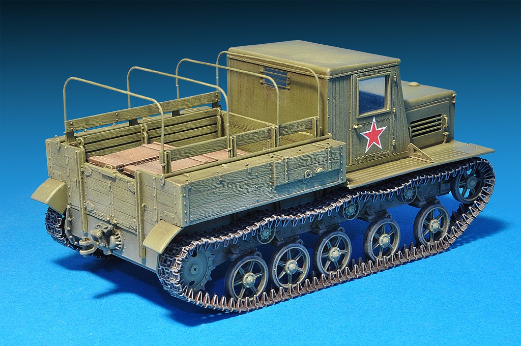 โมเดลรถแทรกเตอร์ MiniArt ขนาด 1/35 MI35140 Ya-12 Soviet Artillery Tractor Late Production